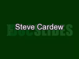 Steve Cardew
