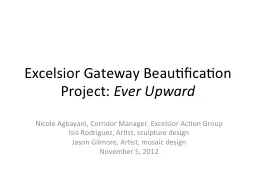Excelsior Gateway Beautification Project: