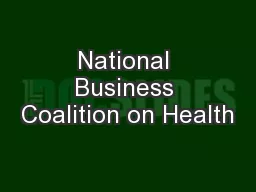 National Business Coalition on Health