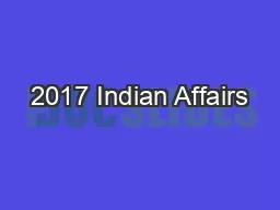2017 Indian Affairs