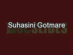 Suhasini Gotmare