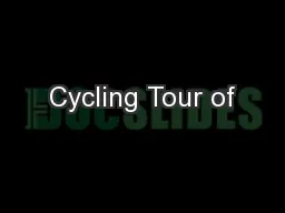 Cycling Tour of