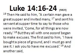 Luke 14:16-24