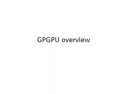 GPGPU overview