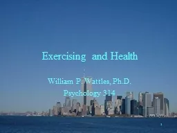 1 Exercising and Health