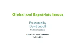 Global and Expatriate Issues