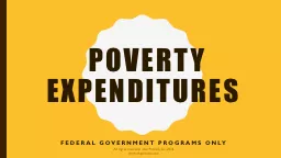 Poverty expenditures