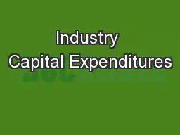 Industry Capital Expenditures