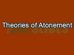 Theories of Atonement