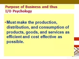 Purpose of Business and thus