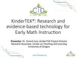KinderTEK®: Research and evidence-based technology for Ear