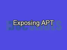 Exposing APT