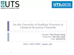 The Concavity of the Auxiliary Function for Classical-Quant