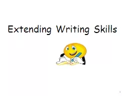 Extending Writing Skills