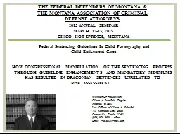 THE FEDERAL DEFENDERS OF MONTANA