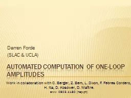 Automated Computation of One-Loop Amplitudes