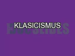 KLASICISMUS