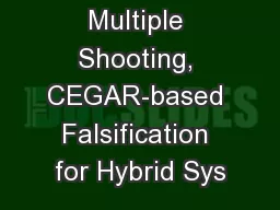Multiple Shooting, CEGAR-based Falsification for Hybrid Sys
