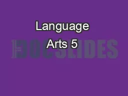 Language Arts 5 & 6