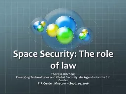 Space Security: The role of law