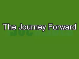 The Journey Forward