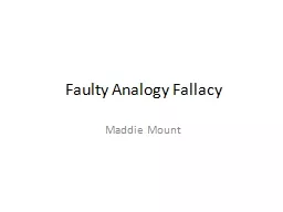 Faulty Analogy Fallacy