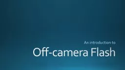 Off-camera Flash
