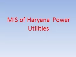 MIS of Haryana Power Utilities