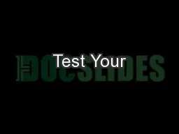 Test Your