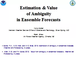 Estimation & Value