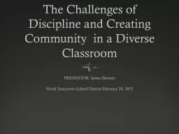 The Challenges of Discipline and Creating Community  in a