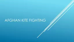 Afghan kite fighting