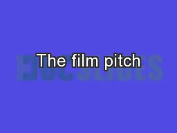 The film pitch