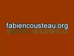 Fabiencousteau.org