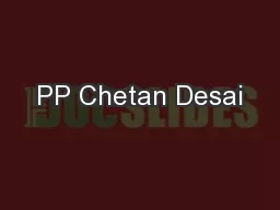 PP Chetan Desai