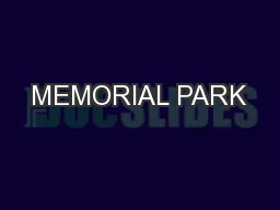MEMORIAL PARK