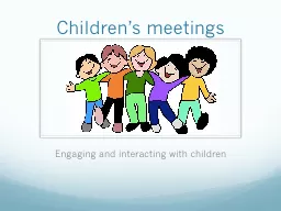 Children’s meetings
