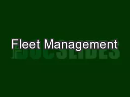 Fleet Management