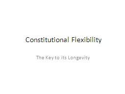 Constitutional Flexibility