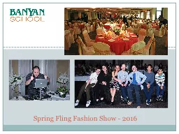 Spring Fling Fashion Show - 2016