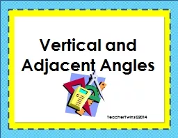 Vertical and Adjacent Angles