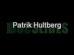 Patrik Hultberg