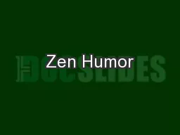 Zen Humor