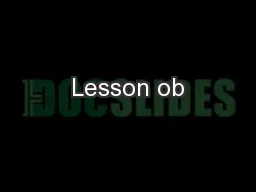 Lesson ob