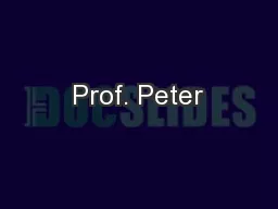Prof. Peter