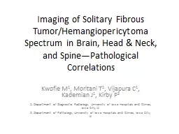 Imaging of Solitary Fibrous Tumor/