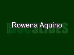 Rowena Aquino