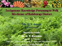 Indigenous Knowledge Pertaining to Folk Medicine of Kalab