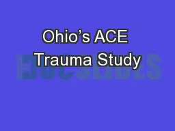 Ohio’s ACE Trauma Study