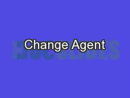 Change Agent